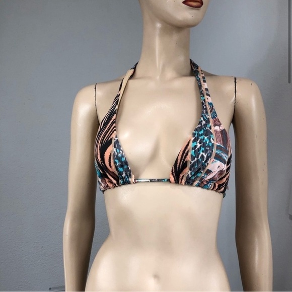 Victoria’s Secret swimsuit top strap tie multi color boho size:S - Picture 1 of 12